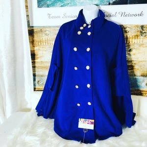 Cape style fall jacket